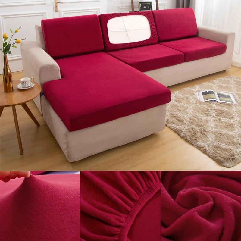 Lavabilă, detașabilă, husă de pernă de șezut pentru canapea de pluș Huse de protecție elastică pentru animale de companie Husă de pernă pentru canapea pentru mobilier