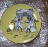 Wedgwood Sheila Bridges Dancing Accent Plate 20cm UNUSED Yellow