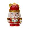 62KD Decorative Nutcrackers Figure Coin Banks Resins Christmas Figurine for Saving and Seasonal Cheer