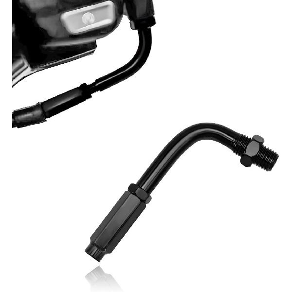 90 Degree Throttle Cable Adjuster, Aluminum Alloy 90° Bendy Clutch Cable Adjuster Throttle Regulator, Universal Accelerator Adjuster Bendy Cable чёрный