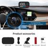 ZQKJ GM7 Head Up Display GPS for All Cars Security Alarm HUD Speedometer Auto Digital Speed Odometer Compass Gauges Accessories
