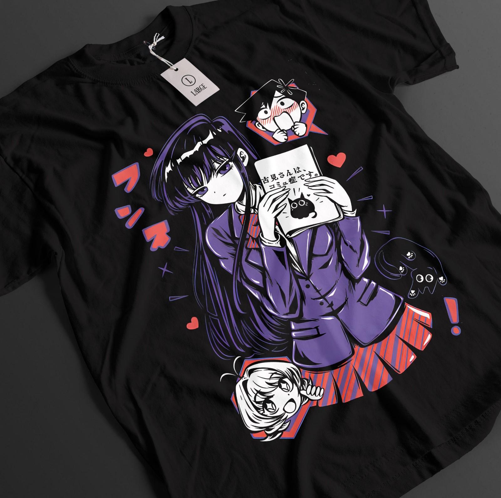 

Komi Can t Communicate Shirt Komi Tshirt Tadano T-Shirt Mens Womens Tees Top Najimi Waifu Anime Tee XL