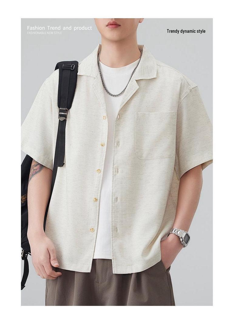 Summer Japanese Style Versatile Short Sleeve Polo Shirt - Trendy Men's 2026 Collection