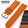 Silikon 20mm 22mm Uhrenarmband Gummi-Uhrenarmband Bequemes Armband für Armbanduhren Armband Weiches Uhr-Ersatz-Uhrenarmband