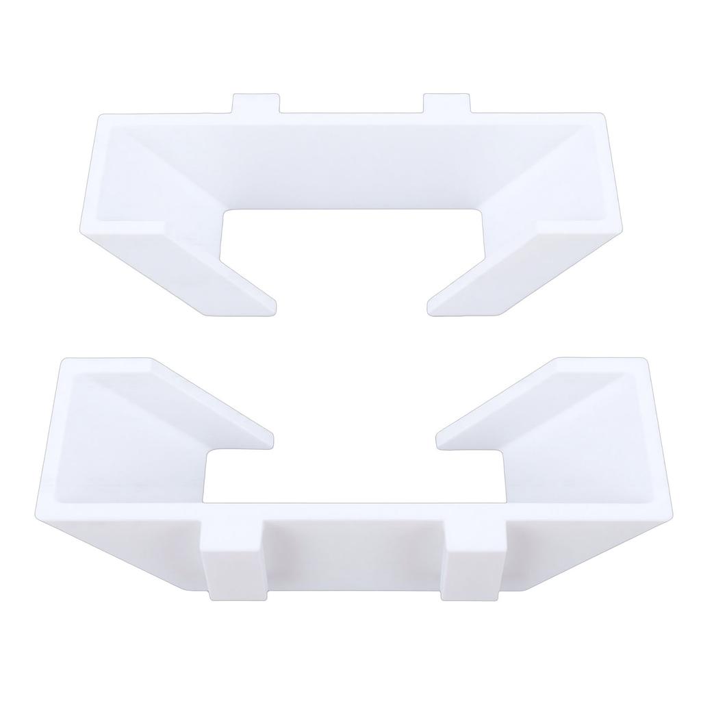 2 Pcs Tennis Racket Wall Mount Secure Non Slip Prevent Scratches Sports Court Fence Hook White