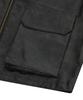 Standarderror 87-Stan176 Minimal Vintage Double Pocket Leather Jacket Black