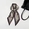 Double-layer scarf, streamer, women's cashew print silk scarf, long strip, high-end sense binding bag decoration, suit scarf, silk scarf wholesale