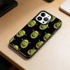 Cute S-Shrek  Phone Case For iPhone 17,16,15,14,13,12,11 Plus,Pro Max,XS,Colored Silver Plated Inside Cover