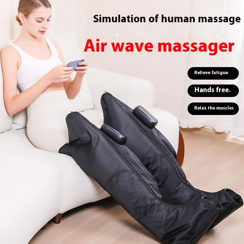 Air Wave Beinmassagegerät Vollautomatische Luftdruck Oberschenkel- und Wadenmassage Stiefel