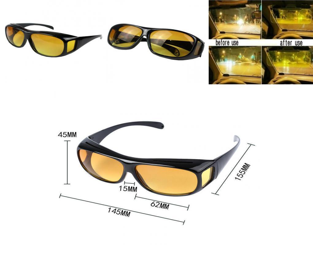 Universal Stylish Hd Vision Day And Night Sunglasses And Night Vision Goggles For Outdoor Activities