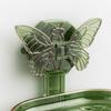 Bathroom Suction Cup Soap Holder Butterfly Design Double Layer Soap Box Drainage Water No Drilling Soap Storage Shelf