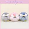 Cute Penguin Plush Keychain Short Plush Fabric Adorable Bag Charm 10cm Height