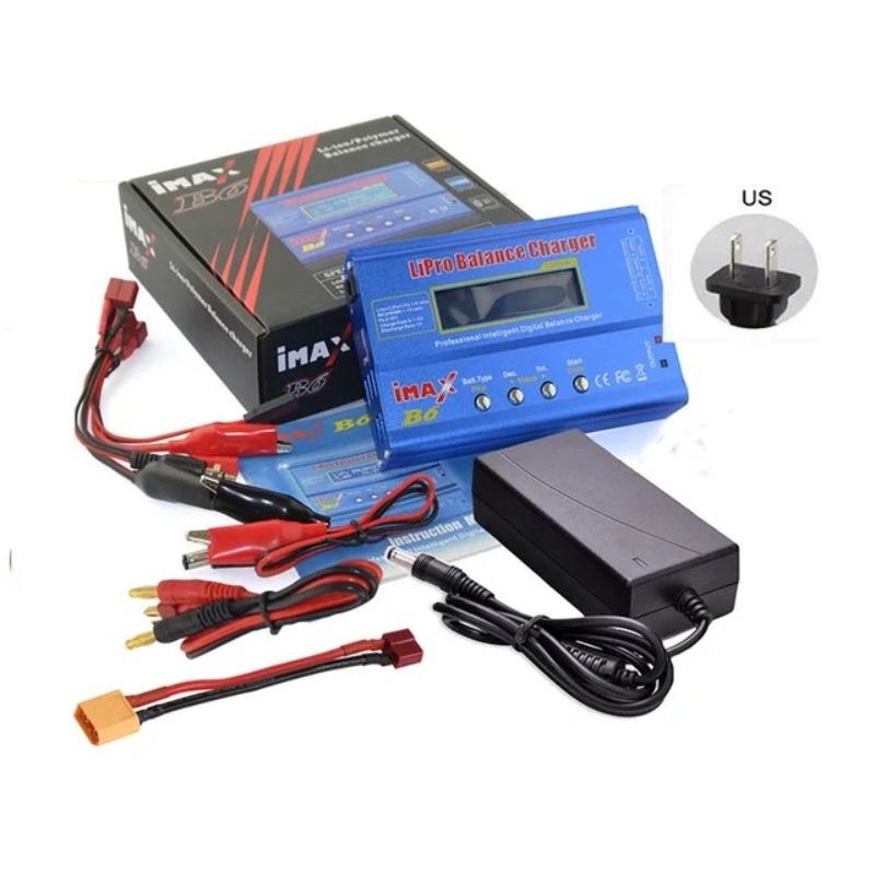 IMAX B6 80W Battery Charger Lipo NiMh Li-ion Ni-Cd Digital RC Lipo Charger + 15V 6A Adapter Balance Charger Discharger