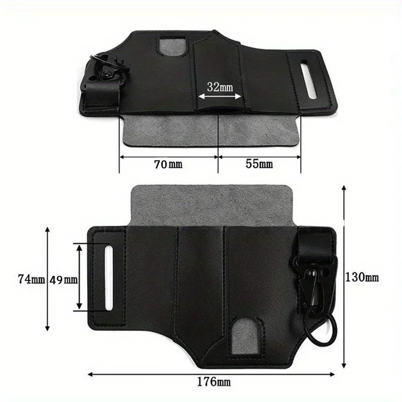 EDC Tactical Tool Holster Retro Outdoor Tool Belt Bag Sports Belt Bag Knife Holster Flashlight Holster