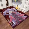 Anime-Charakter-Design-Teppich mit rotem Hintergrund und Roboter-Thema, geeignet als Antirutsch für Wohnzimmer, Schlafzimmer, Sofas