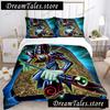 Cartoon Dark Magician Duvet Cover Comforter Fear Bedding Set Soft Quilt Cover And Pillowcases For Teens SingleDoubleQueenKing029