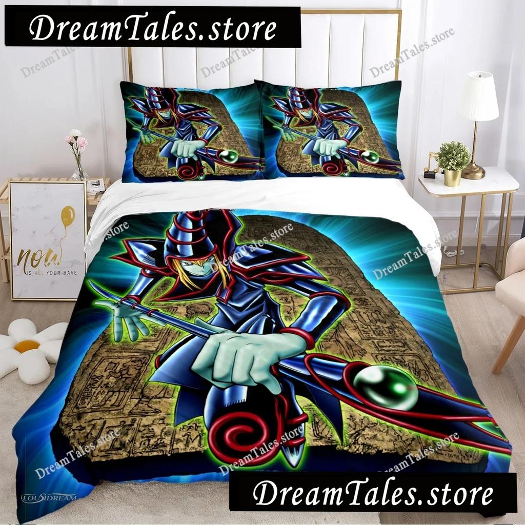 Cartoon Dark Magician Duvet Cover Comforter Fear Bedding Set Soft Quilt Cover And Pillowcases For Teens SingleDoubleQueenKing029