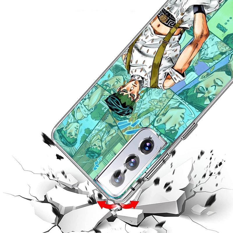 JoJo Bizarre Adventure Rohan Kishibe Cover Phone Case For Samsung Galaxy S26 S25 Edge S24 Ultra S23 S22 Plus S21 S20 FE Soft Fun