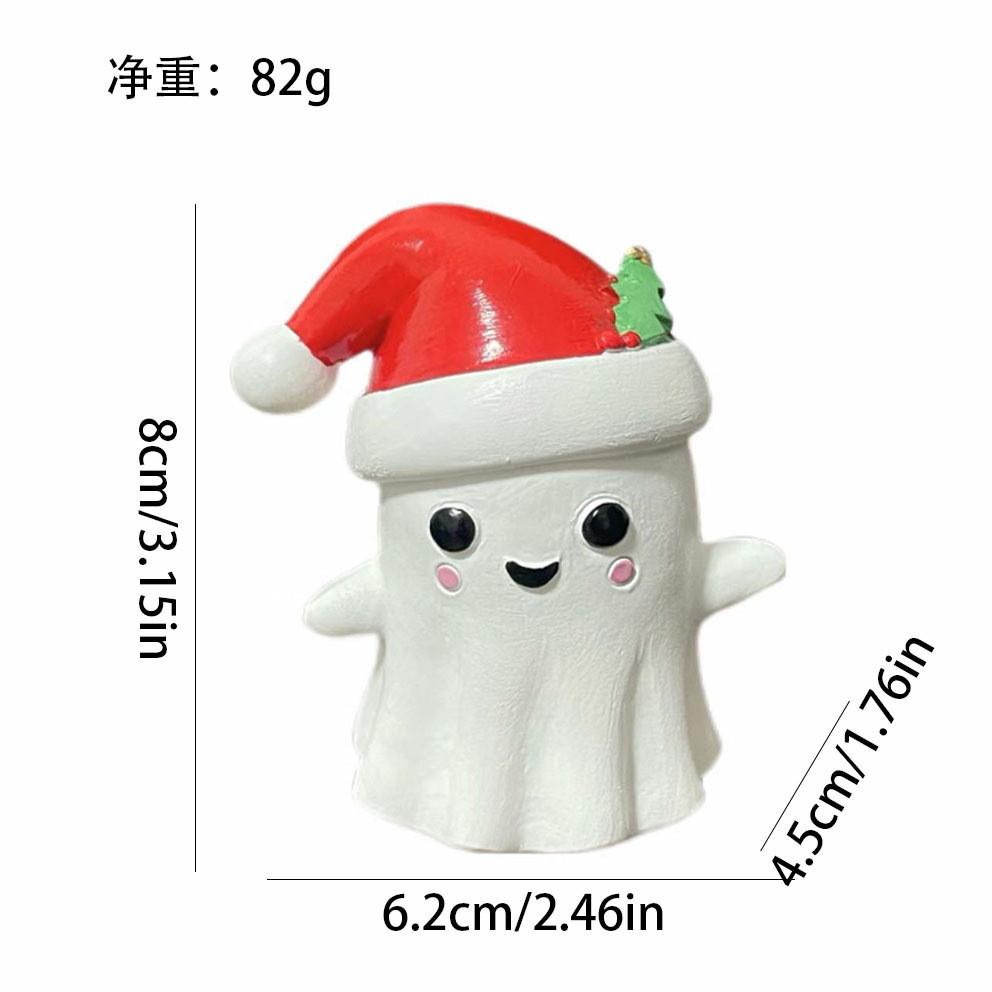 

Enchanting Hat Christmas Ghost Resin Art Piece Perfect For Holiday Gifts And Celebrations Festive