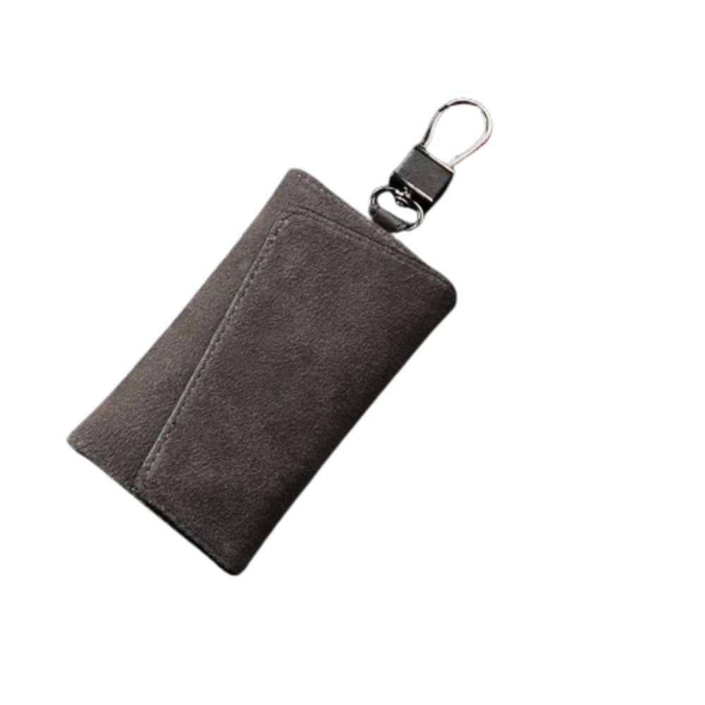 

PU Leather Key Holder Bag 2 in 1 PU Key Wallets Casual Housekeeper Holders Key Organizer чорний