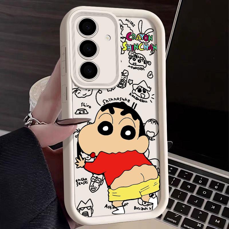 Janpan Anime C-Crayons-Shins-chans S25Ultra Phone Case For Samsung Galaxy S25 S24 S23 Ultra 5G S22 S20 Plus S21 FE S24FE Cover