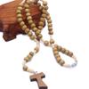 Necklace Trendy Virgin Holy Handmade Christian Rosary Praying Jewelry Cross Pendant Necklace Fashion Catholic Religious Orthodox