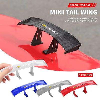 Auto Mini Spoiler Staartvleugel Koolstofvezel Look Staartvleugels Model Voor Silverado Impala Malibu Cruze Camaro Blazer Spark