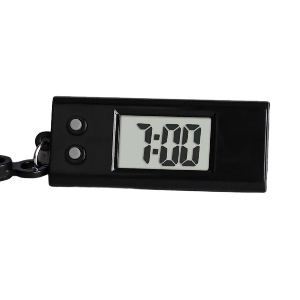 Pocket Sized Digital Watch with Keychain Convenient Electronic Clock for Travelers and Student Reliable Timekeeping Tool