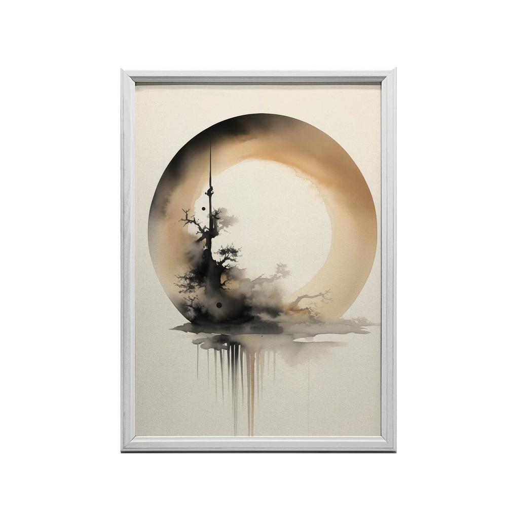 Koło Zen Koło Zen, 50X70 Cm, Bez Ramy, Płótno Premium Na Blejtramie
