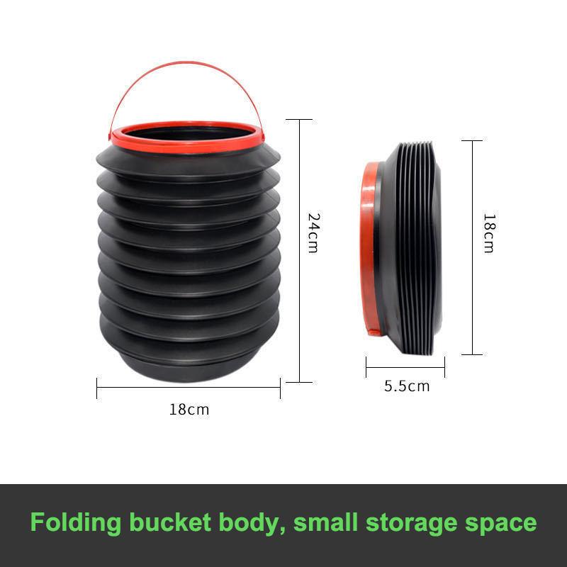 Space-saving 4L Portable Foldable Car Trash Cans with Telescopic Feature