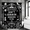 Halloween Funny Please Don't Summon the Devil Halloween Party Shower Curtain, Bathroom Decorative Shower Curtain, Waterproof Sho