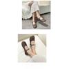Ladies Leather Shoes Fashion Women's Flat Shoes Soft Walking Shoe Lightweight Non-slip Loafers Zapatos
