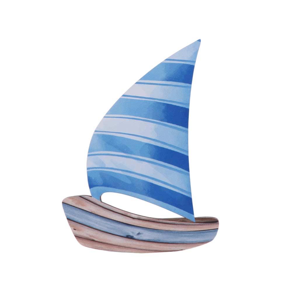 Retro Wooden Sailboat Wall Ornaments Hawaiian Style Ocean Sailboat Decor  Tropical Cafe Bar