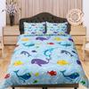 Blue Ocean Cotton Duvet Cover Marine Animal Quilt Cover, Kid's Bedroom Blanket Cover Nursery Room Bedding Set, Baby Crib Bedspread