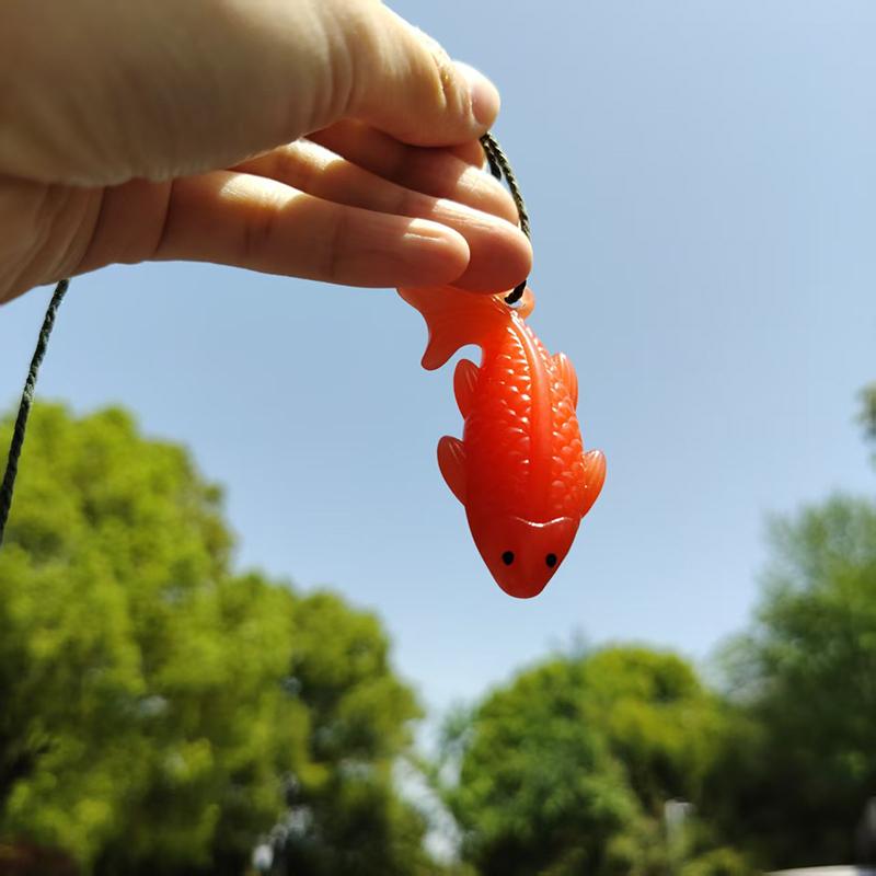 5Pcs Funny Color-Changing Baked Crab Car Pendant Car Decoration Accessories Creative Swing Goose Lobster Keychain Bag Pendant