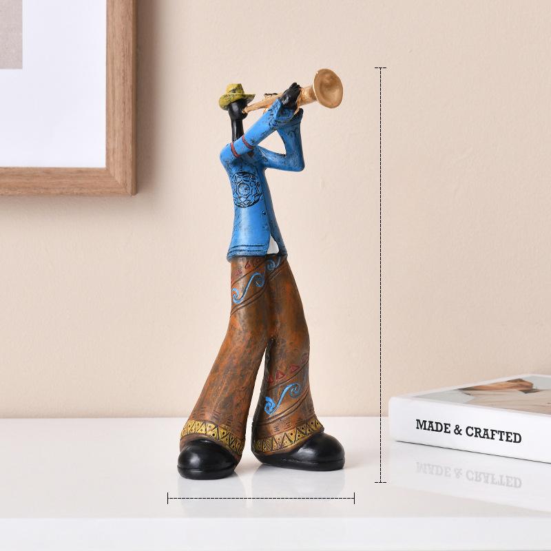 Creative Retro Band Art Ornaments Music Characters Living Room Bookshelf TV Cabinet Wine Cabinet Light Luxury Decoration Decoration Decoration