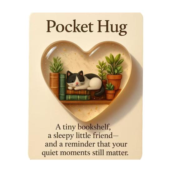 

Pocket Hug Token for Hairstylists Heart Shaped Acrylic Keepsake with Mini Hair Tools Stylist Appreciation Gifts 1pc