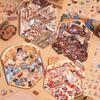 Cartoon Capybara Landscape Sticker Kawaii 3D Miniature Scene DIY Cabin Scene Visual Stacking Pasting Sticker Gift for