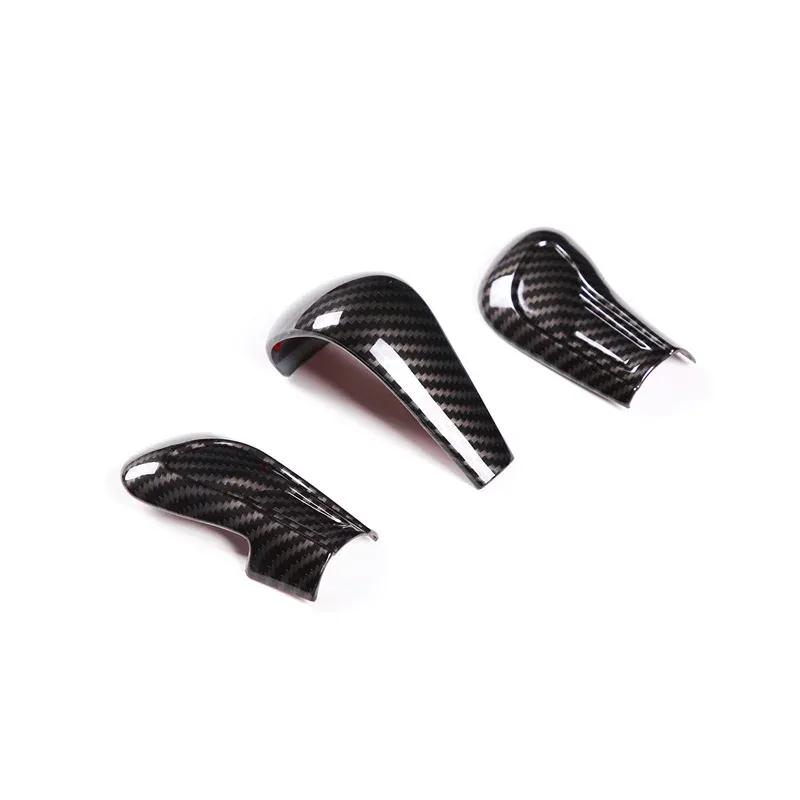 Car Gear Head Shift Knob Handle Cover Trim Sticker For Mazda 3 BP Axela CX-30 CX30 CX-50 - ABS Carbon Fiber Accessories