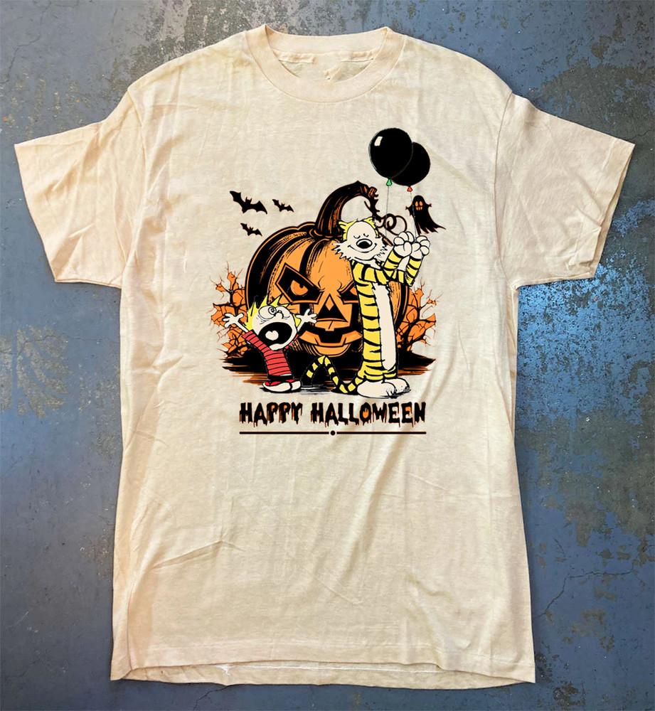 

Collection Calvin and Hobbes Happy Halloween Gift For Fan S to 5XL T-shirt MD387 Unisex T-Shirt XXXL