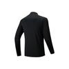 Anta Outdoors Long Sleeve Knitted Shirt Winter T-Shirt Men Tops Basic-Black 952546403-2