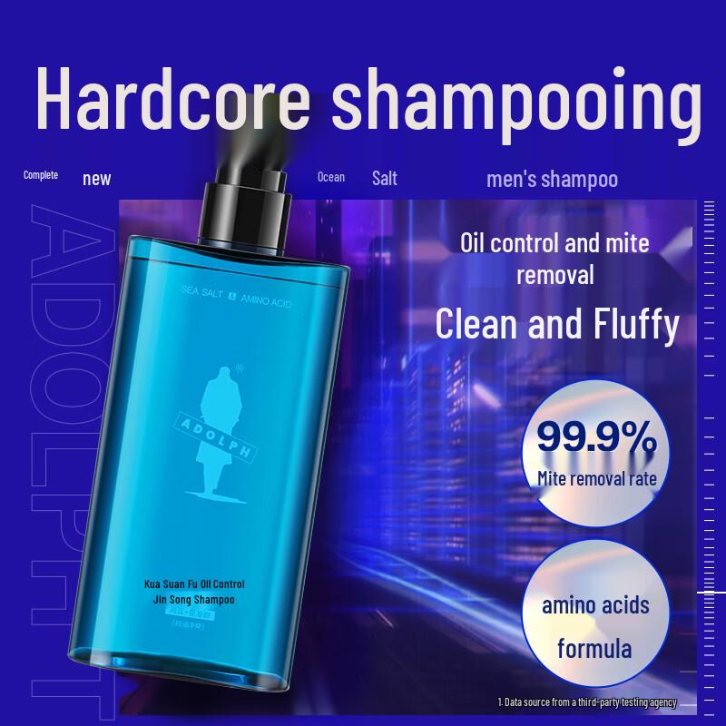 Adolph Oil Control Shampoo & Shower Gel Set