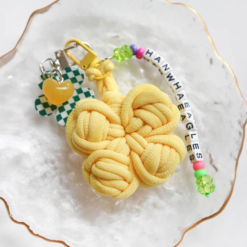 DIY Initial Custom Four-Leaf Clover Keychain (Custom X)