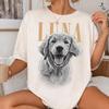 Custom Pet Shirt or Kids Shirt Face Vintage Style, Personalized Dog Photo Shirt or Kids Shirt, Dog Mom Gift Custom Dog Shirt or Kids Shirt
