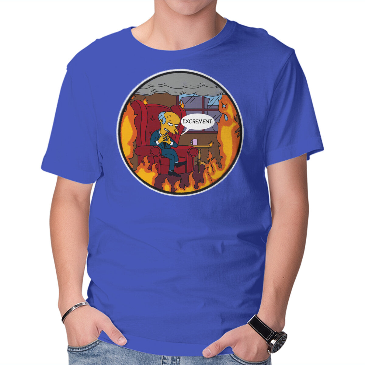 Unisex Crew Neck T-Shirt This Is Not Excellent Graphic Short Sleeve Casual Tee L