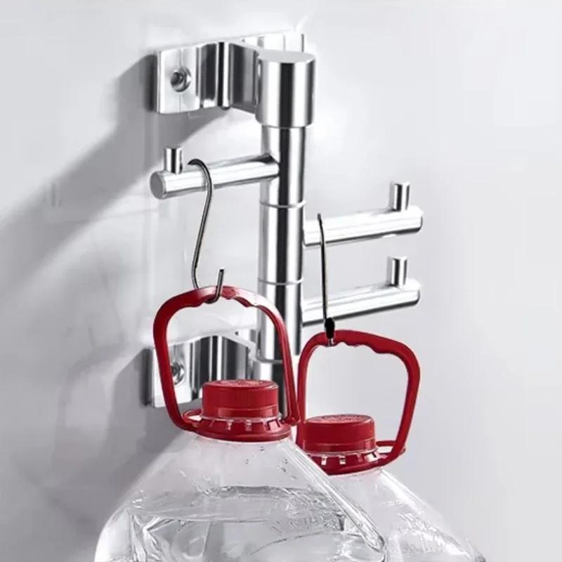 Bathroom Household Convenience Coat Hooks Hanging Wall Mounted Metal Hooks Bathroom Kitchen Tools Accessories Supplies Hooks