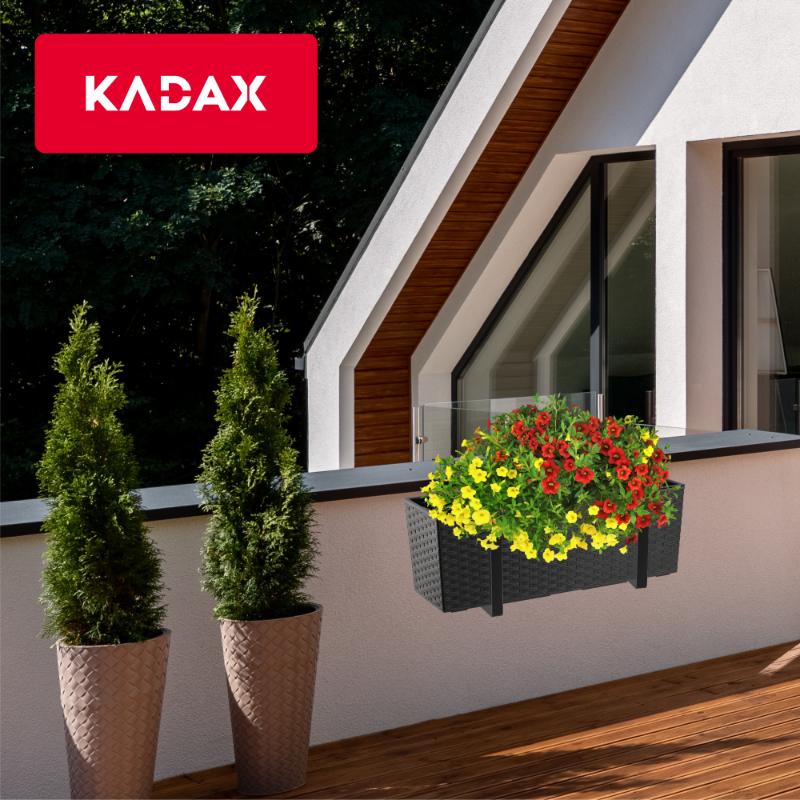 KADAX Flowerpot Balcony Box Handles 19x56cm