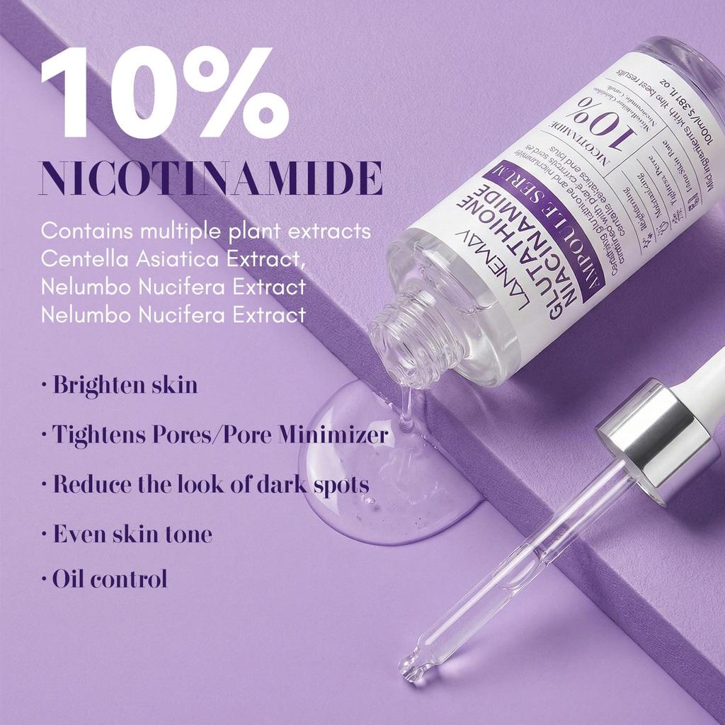 Ampoule Serum-Tighten Pores-Brighten Skin-Reduce The Look Of Dark Spots-Oil Control-Suitable For All Skin Types, 100ml