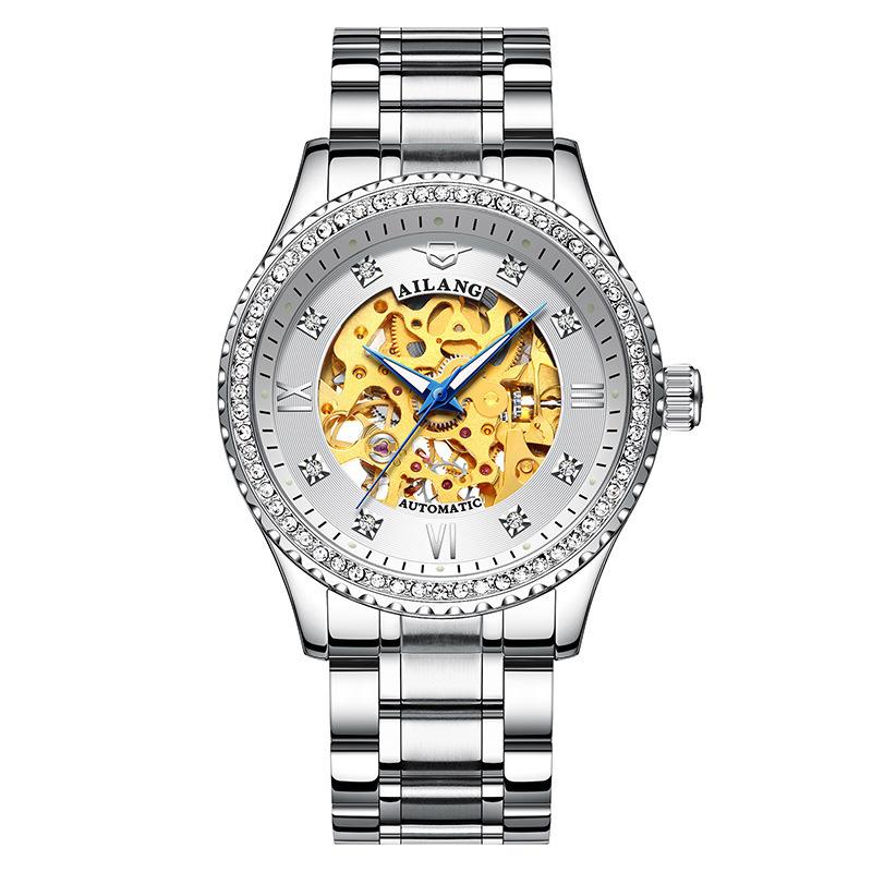 AILANG Neue Mechanische Skelett Automatik Uhr Business Mode Herrenuhr
