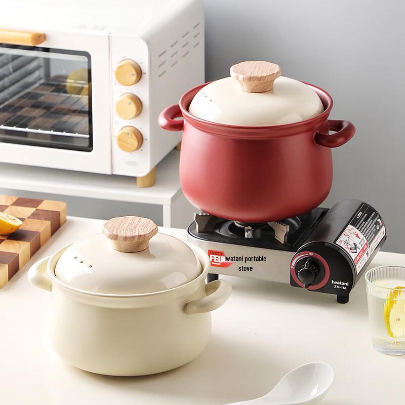High-Temperature Ceramic Casserole for Gas Stoves